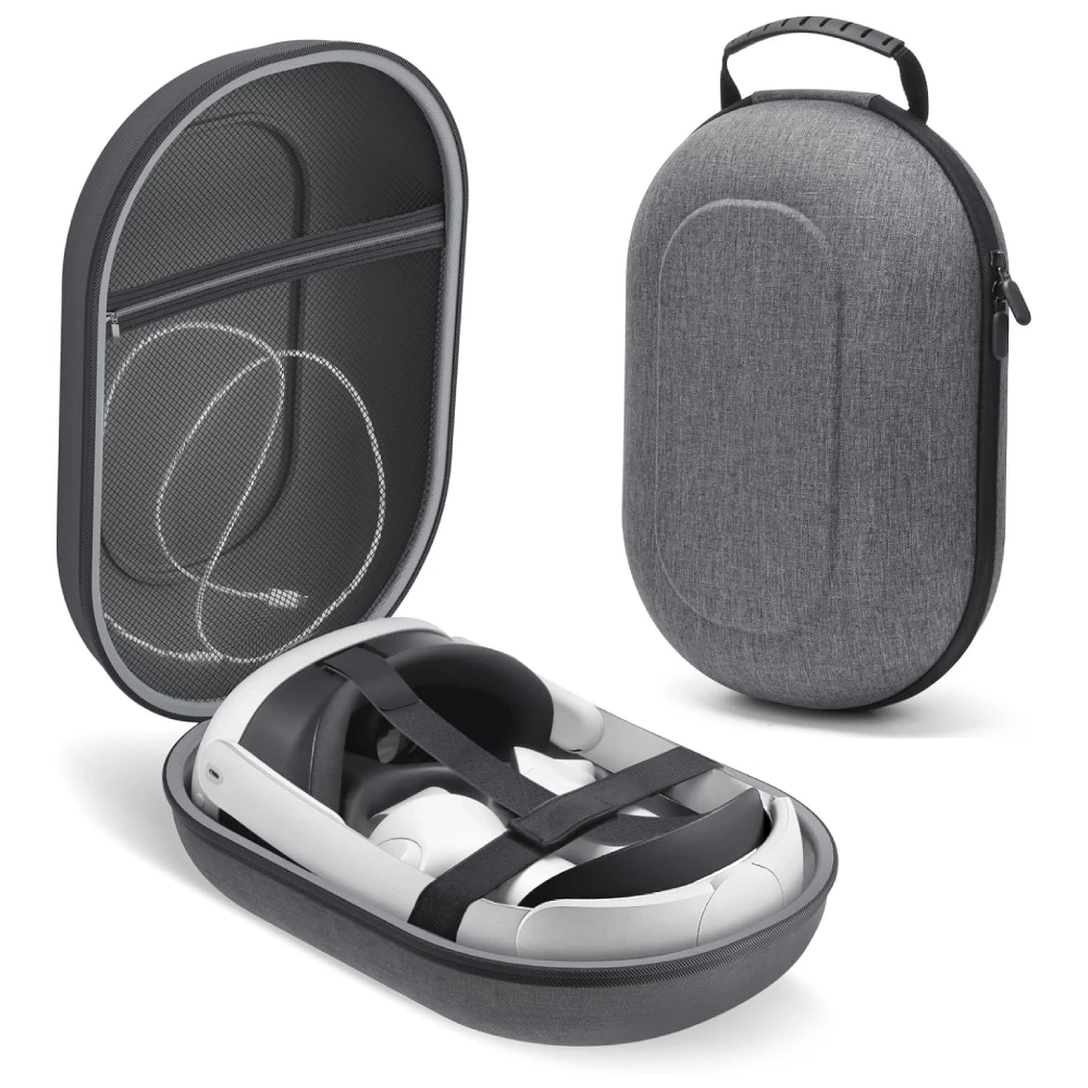 

Сумка для хранения для Meta Quest 3 VR-гарнитуры, дорожная Защитная переноска, портативная коробка для аксессуаров Meta Quest 3 VR