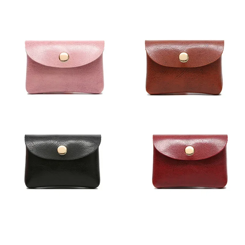 Simple Cute Coin Purse Portable Mini Data Cable Headphone Credit Card Mobile Phone Data Cable Key Organizing Bag Leather Wallet coin purse coin wallet change bag
