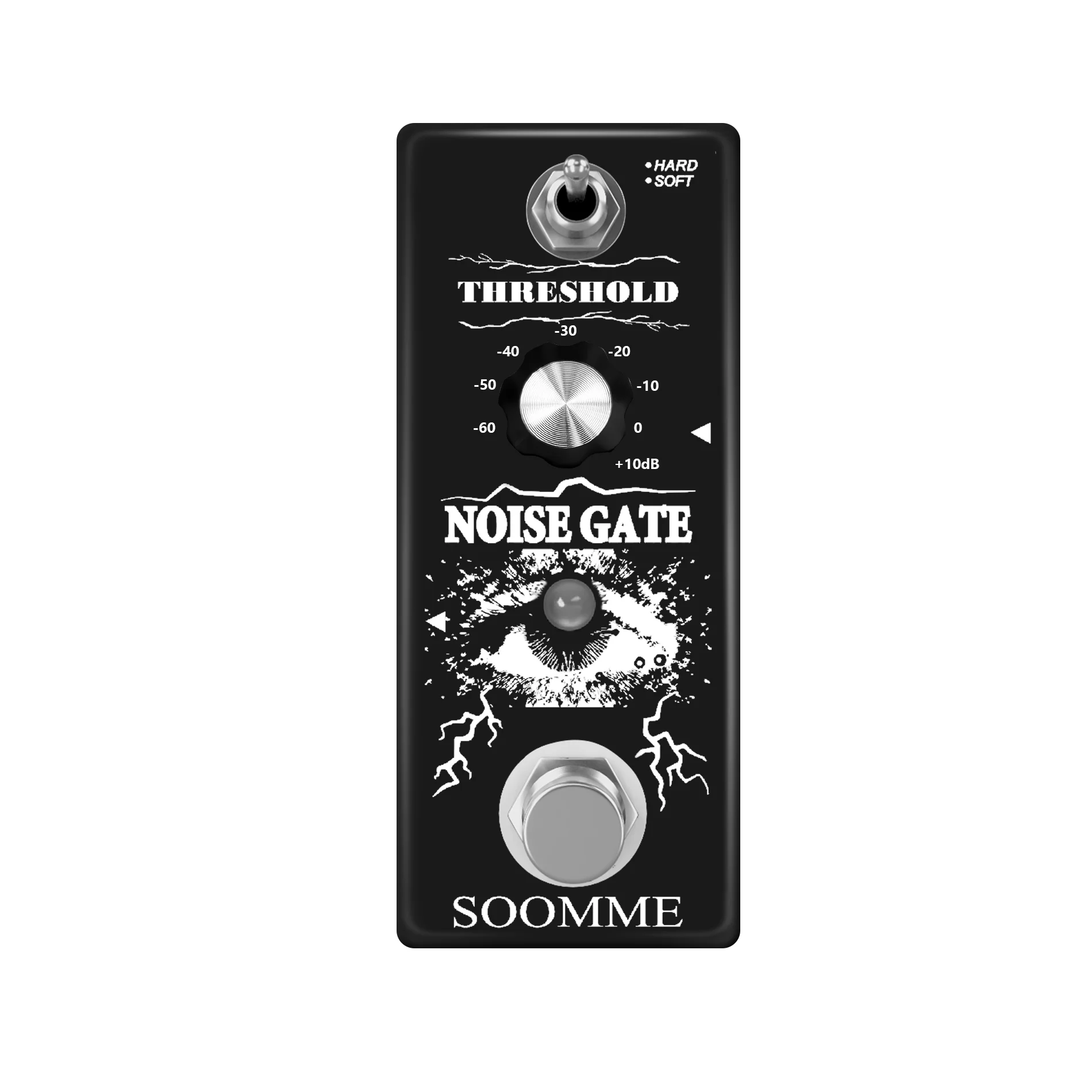SOOMME HT-01 Noise Killer Pedal Noise Gate Suppressor Effect Pedal 2 Modes True Bypass for Electric Guitars True Bypass
