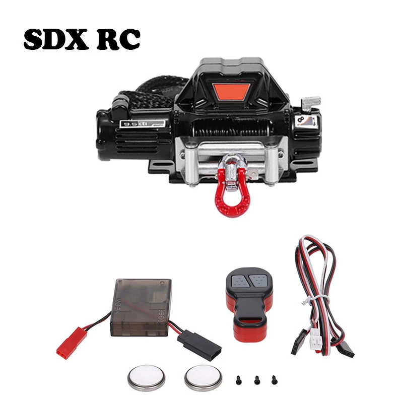 Rc Car Metal Winch Wireless Remote Controller System For 110 Rc