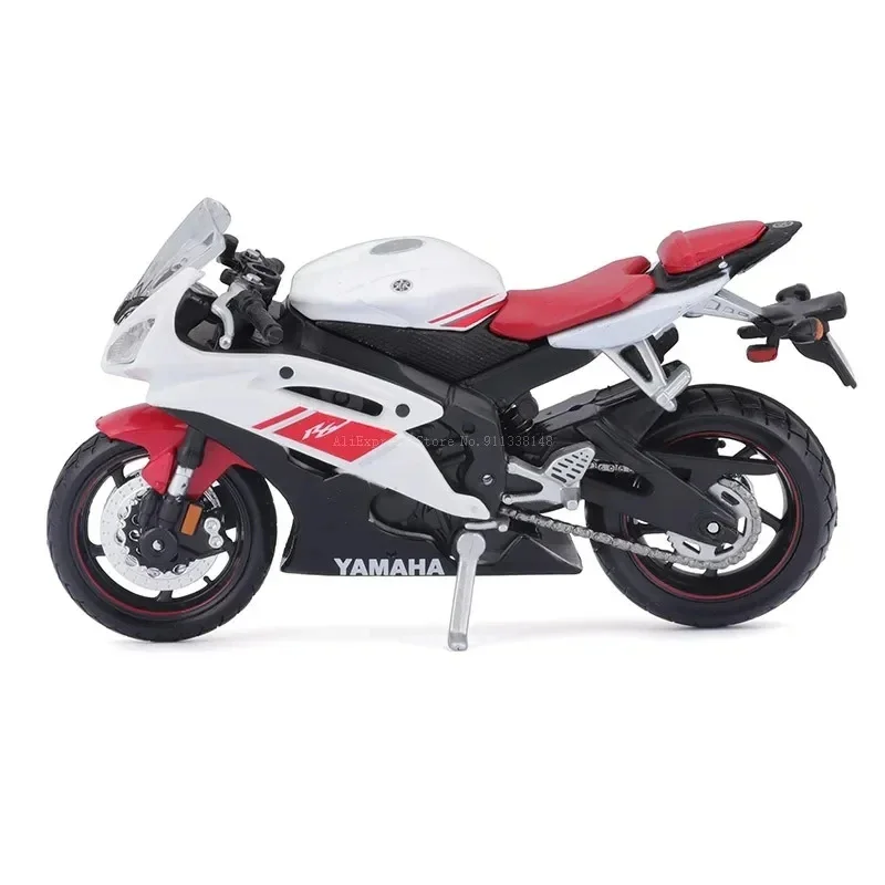 1:18 Scale Yamaha R6 Alloy Scooter Sport Bike Figurines Diecasts Kids Toy Motorcycle Racing Model Replicas Collect Gift for Boys 1