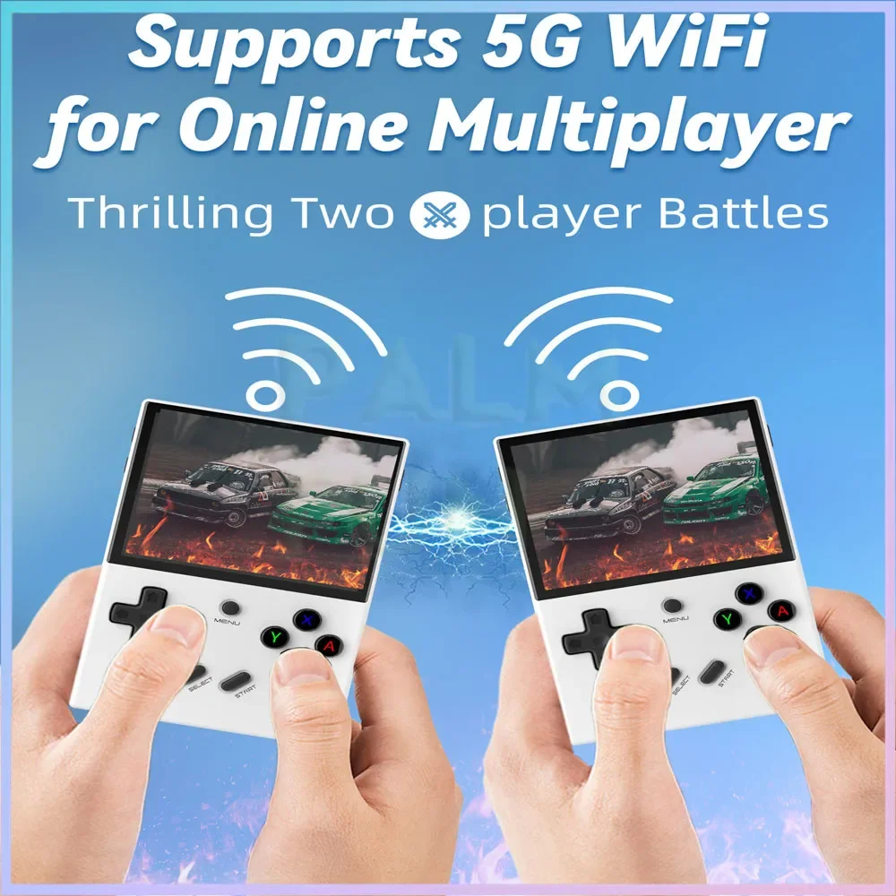 ANBERNIC-RG35XX Plusポータブルゲームコンソール,3.5インチ,ips 