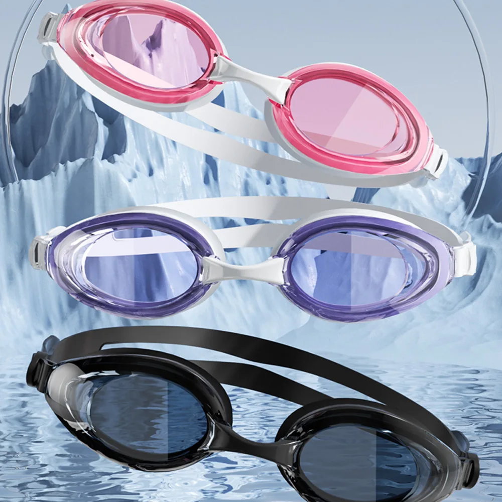Anti Fog Adjustable Eyeglasses Men Women Creative HD Summer Swimming Goggles Waterproof Silicone Diving Swim Glasses