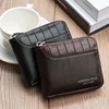 Leather Men’s Wallet Luxury Mens Purse Male Zipper Card Holders with Coin Pocket Rfid Wallets Gifts for Men Money Bag 3