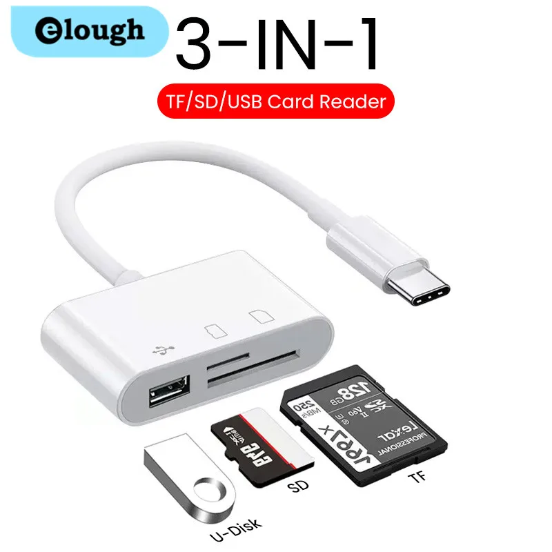 Type-C Micro Adapter TF CF SD Memory Card Reader Writer Compact Flash USB-C for IPad Pro Huawei for Macbook USB type c adapter BEST SELLERS