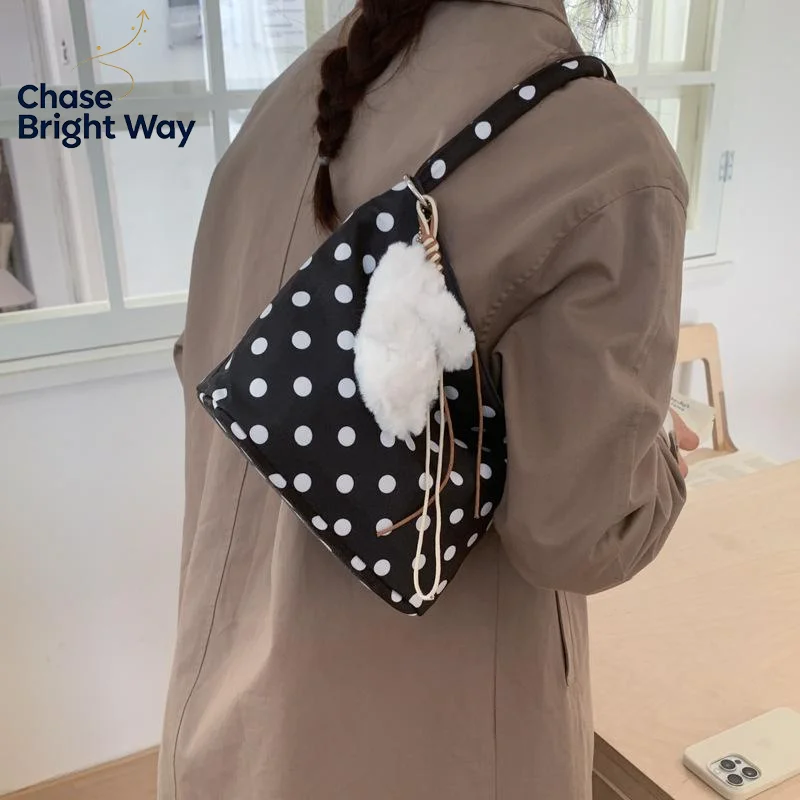 Chic Polka Dot Tote Bag for Women - Spacious & Stylish Handbag for Any Occasion