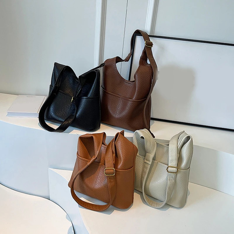 Lychee Pattern Women Shoulder Bags Soft Large Capacity Shopper Totes Winter Trends Cross Body Hobo Bag