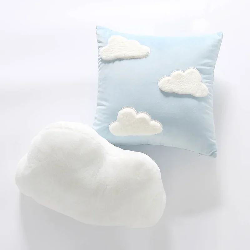

Creative Cloud Pillow Children's Room Model Cushion Bed and Breakfast Sofa Pillow Piggy Plush Cushion Home Room Decoration