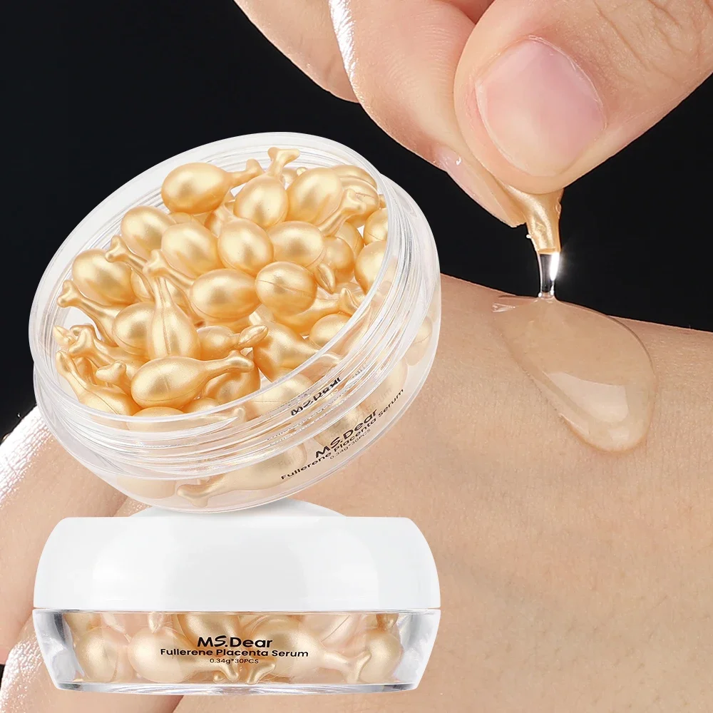 30Pcs Hyaluronic Acid Capsules Serum Hydrating Repair Moisturizing Essence Liquid Facial Deeply Nourishes Firming Skin Care 2
