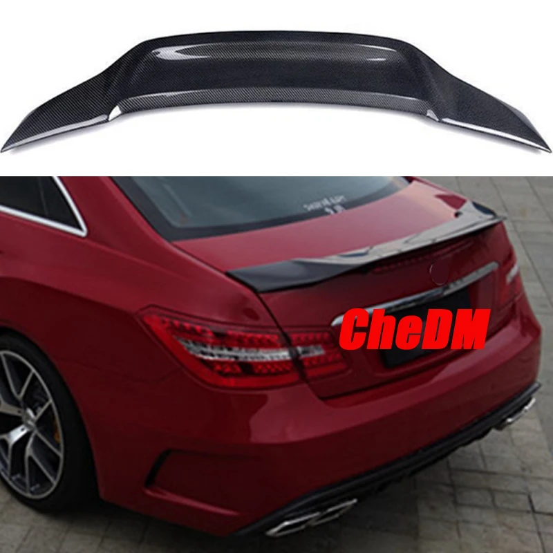 

W207 C207 Carbon Fiber / FRP Trunk Spoiler R Style Wing For Mercedes E Class Coupe 2010 - 2013 E200 E250 E300 E350