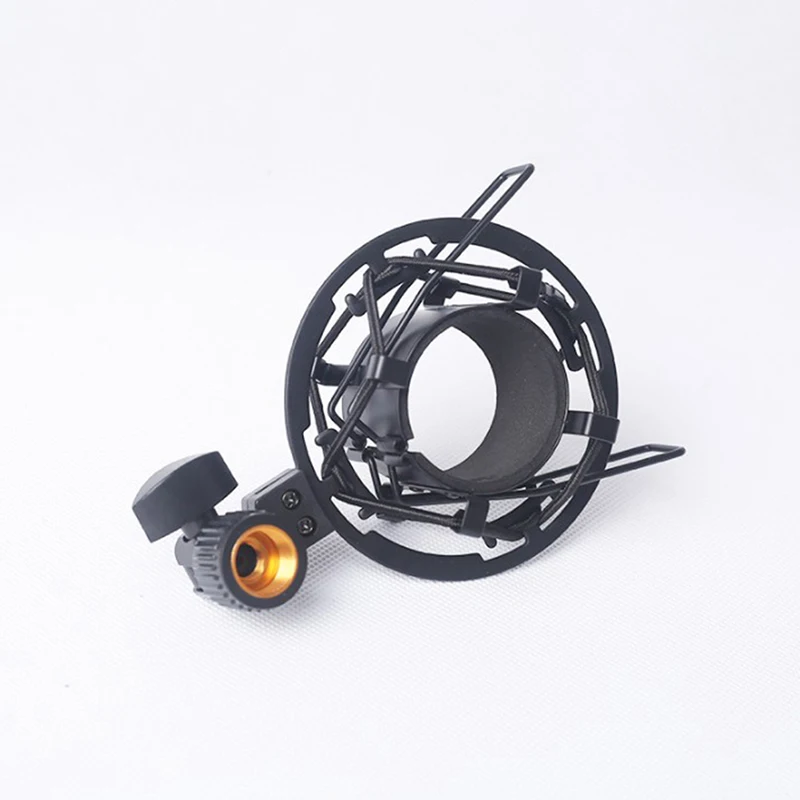 Professional Metal Microphone Shock Mount Locking Knob Reduce Noise Broadcast Clip Studio Recording Mic Holder Spider Condenser microphone shock mount microphone clip holder