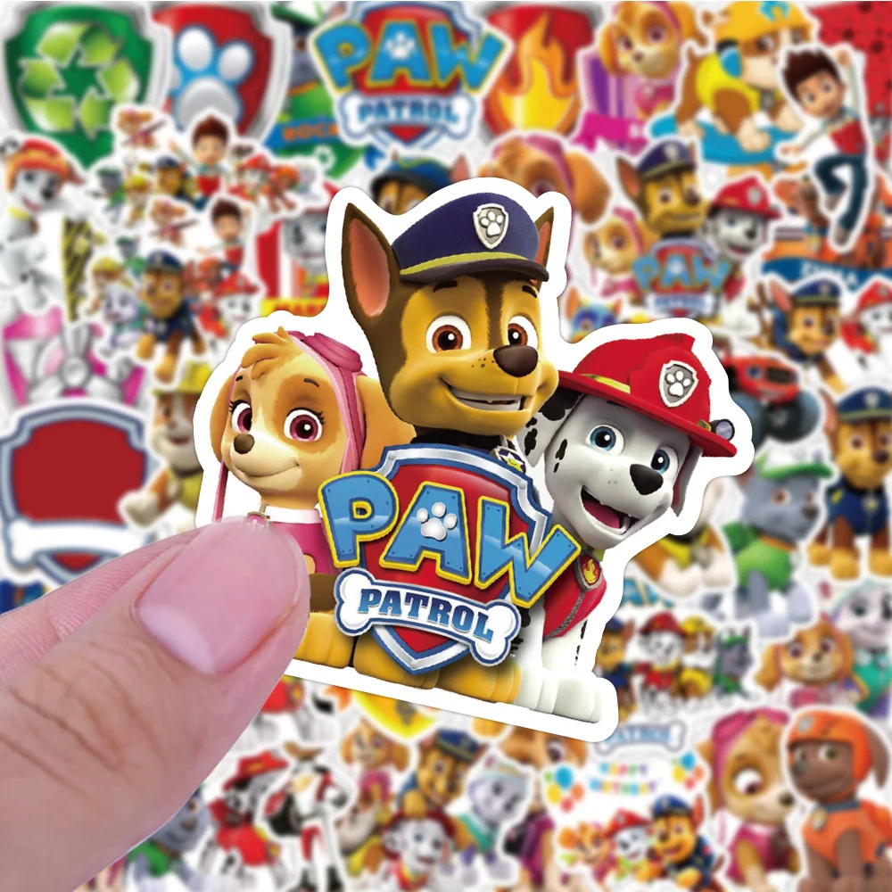 10/30/50PCS Cartoon PAW Patrol Stickers for Kids Ryder Marshall Decals DIY Laptop Phone Skateboard Waterproof Sticker Toys Gift