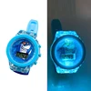 Girls Kids Watches Cartoon Unicorn Dinosaur Shark Digital Electronic Flash Glow Light Colourful Children Watch Birthday Gift 4