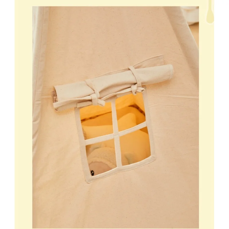 Portable  Teepee Tent Large Play House for Children Tents Kids Canvas Indian Play Tent Wigwam Child Tipi Room Decoration 6