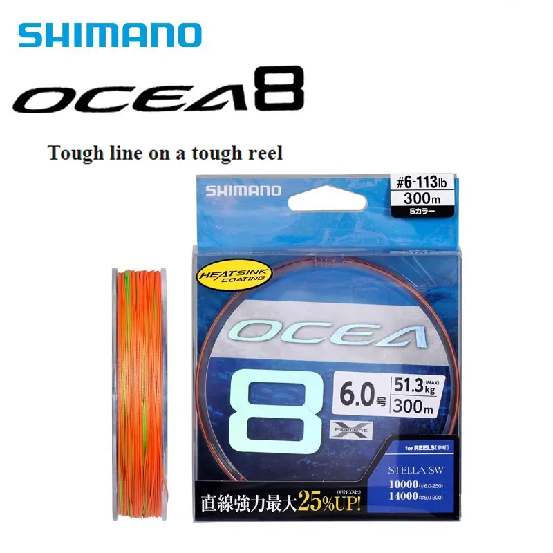 SHIMANO Fishing Line OCEA 8 Braid Line 300M 400M 500M