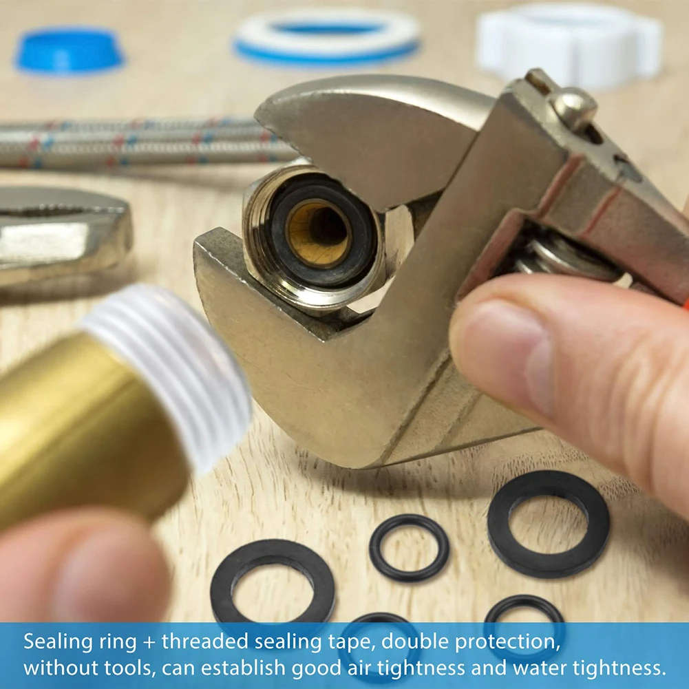 

Pratical Home Sealing Rings Seal Tape 1/2''or 3/4'' 16 Mm O-rings 26pcs/Set Black/white For Garden Fitting