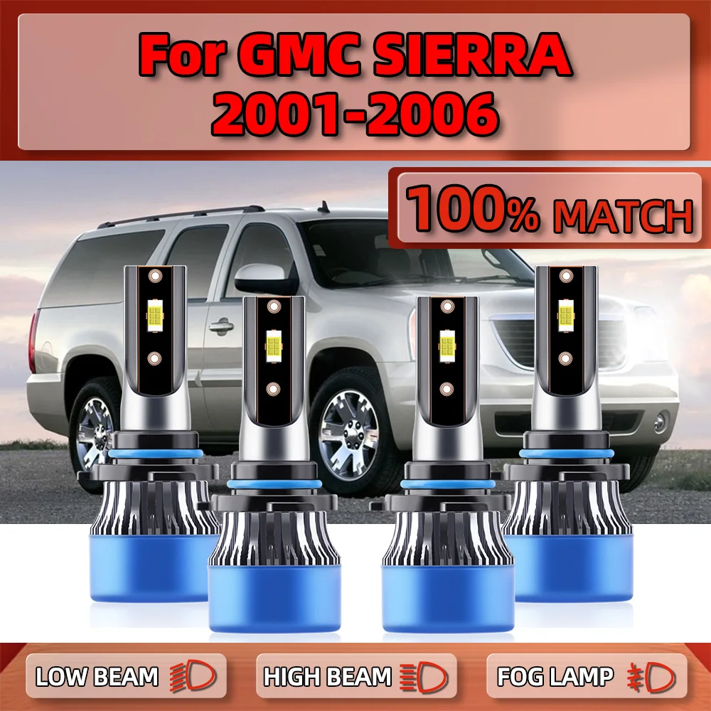 

240W 40000LM Canbus Led Headlight Bulb HB3 HB4 9005 9006 Car Light 12V 6000K For GMC SIERRA 2001 2002 2003 2004 2005 2006
