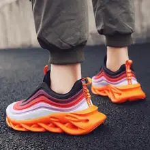 

Men's sneakers 2022 spring flying breathable running shoes fashion casual shoes