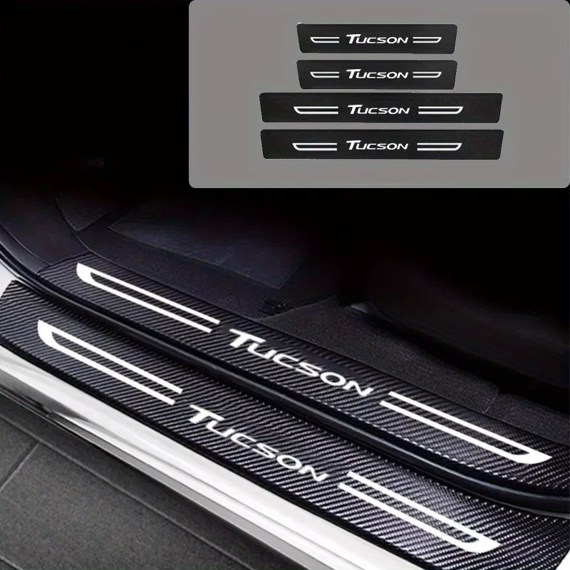 현대 투싼 NX4 IX35 H7 2022 2021 2020 2019 2018 2009 스타일링용 자동차 트렁크 도어 실 플레이트 리어 범퍼 가드 보호 패드