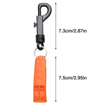 Outdoor Loudest Urgency Survival Whistles Portable Urgency Whistle With Clip Essential Life-Saving Gear For Kayak Life Vest 6
