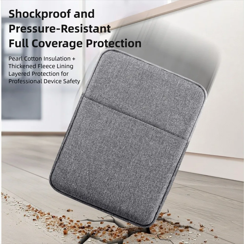 9-13.3 inch Tablet Sleeve Bag with Shoulder Strap Large Capacity eReader Storage Bag Shockproof for Samsung/Huawei/Xiaomi/Kindle