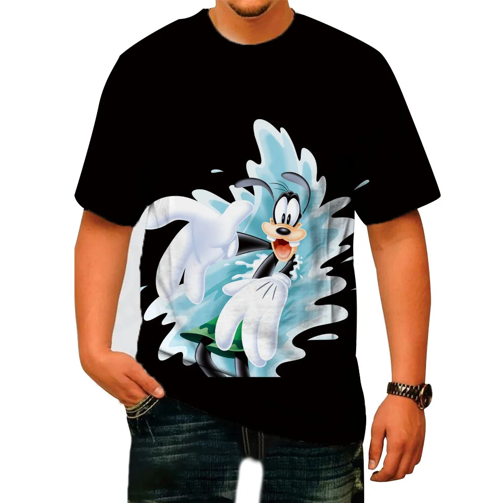 Men's printed T-shirt Disney Goffy, T-shirts with short sleeves, loose tops, brand new, trendy