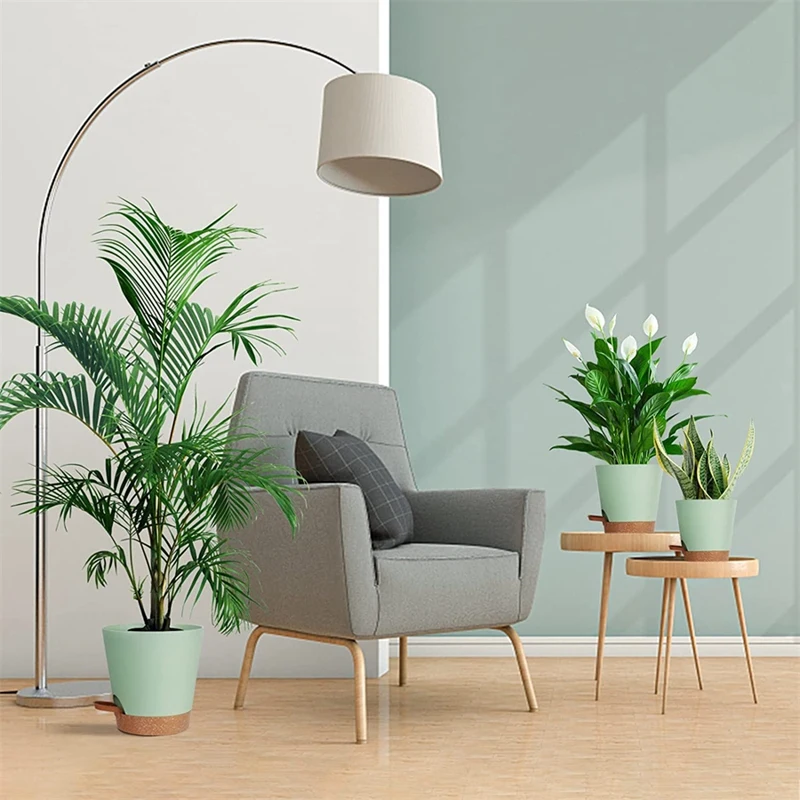 

5 шт./упаковка, 5-дюймовые горшки для самополива комнатных растений