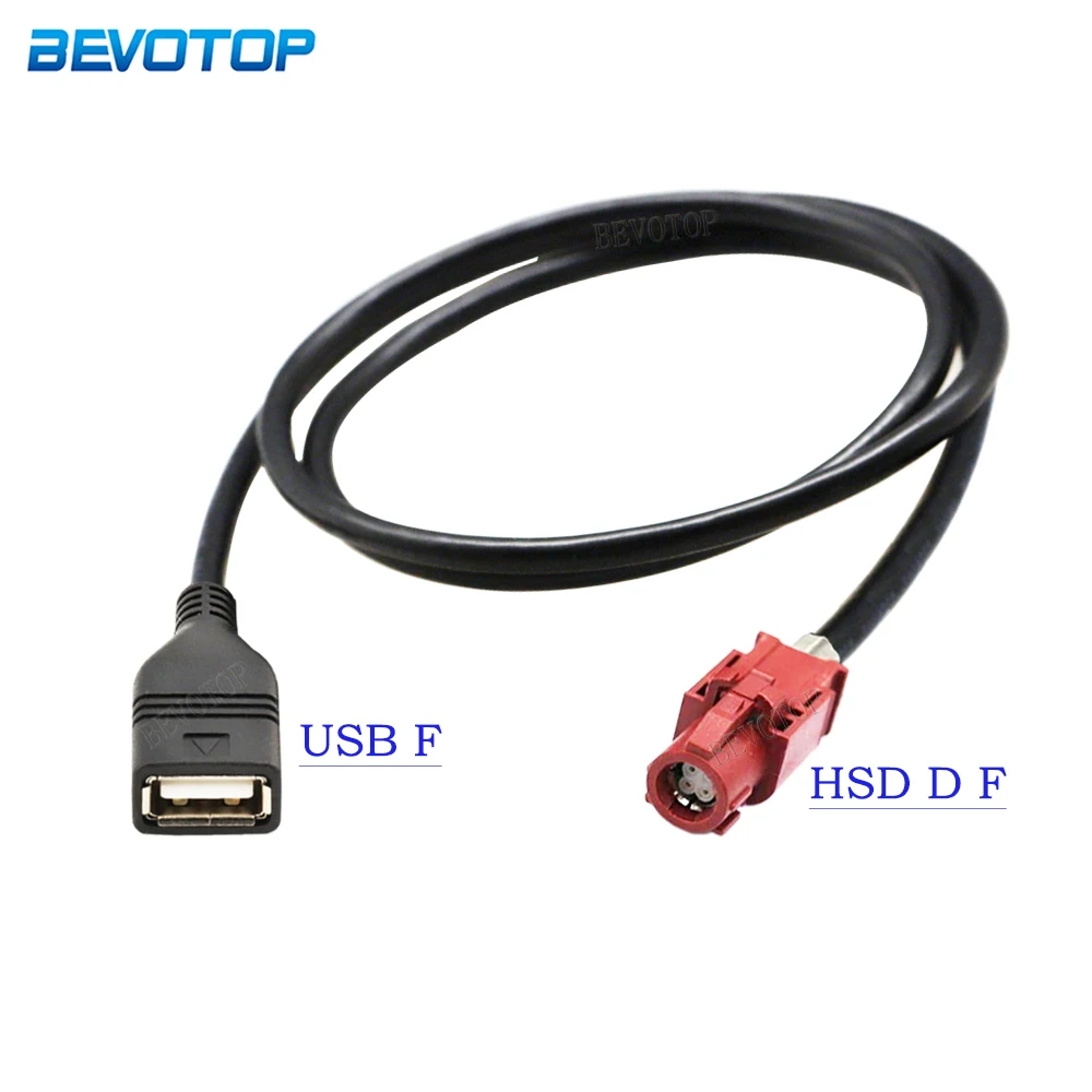 4Pin Hsd Code D Femmina A Usb Connettore Jack Femmina Schermo Di Controllo Dell'Unità Principale Dell'Auto Cavo Rcc Nac Cavo Da Hsd A Usb 1M/1.2M/1.5M