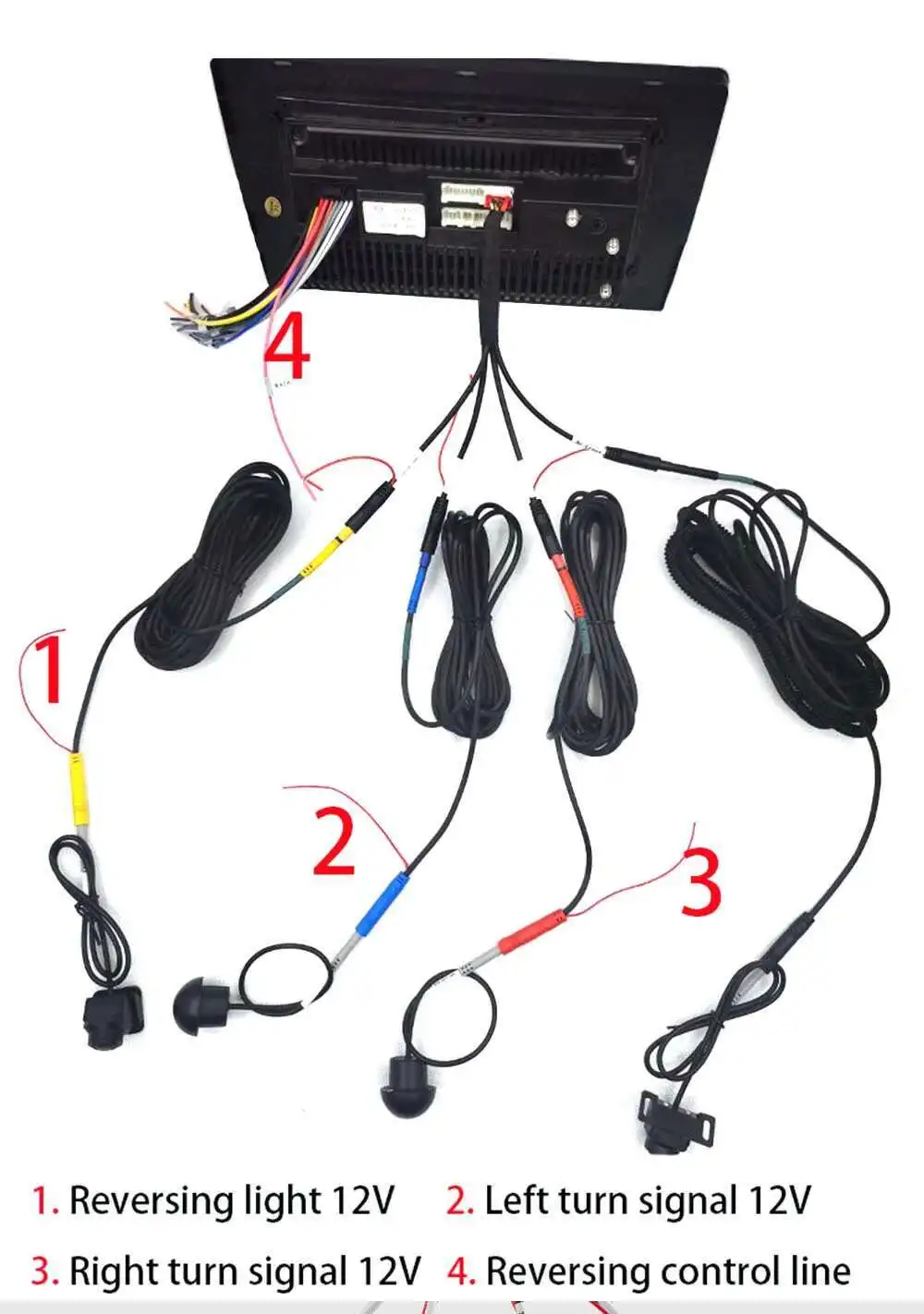 Car 360 Camera 1080p 3D WDR Surround View system 4 Channel DVR Recorder Car Surv