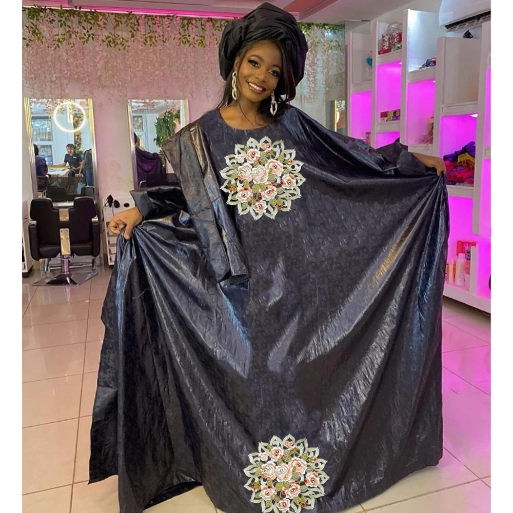 

High Quality Original Bazin Riche Dress 2024 Latest Turkish Basin Robe Elegant Evening Gown Wedding Robe Party Clohing Robe