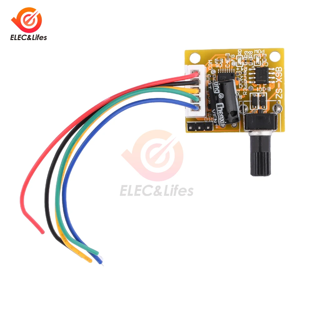 DC 5V 12V 15V BLDC 3 상 브러시리스 모터 드라이버 2A 15W DC 모터 속도 컨트롤러 Sensorless 보드 모듈 5PIN 플랫 케이블