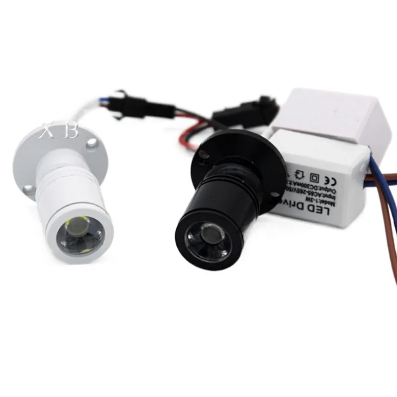 LED Downlight 1W 3W LED Recessed Cabinet Mini Spot Light AC85-265V DC12V Jewelry Show Include Led Driver 4000K
