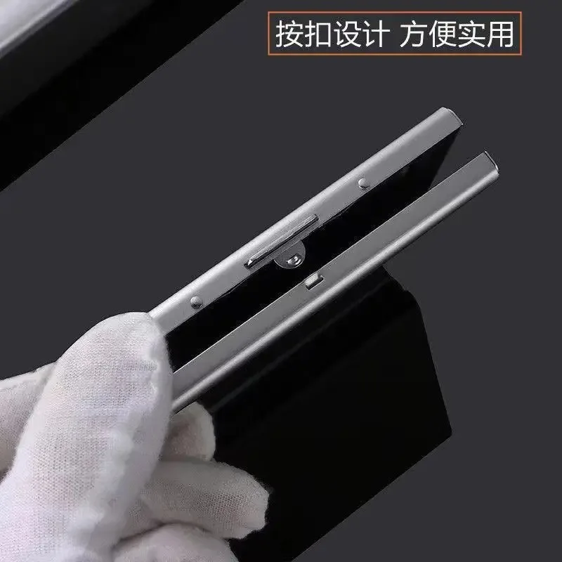 10 슬롯 스테인레스 신용 카드 소지자 남성 슬림 안티 RFID 여행 ID 카드 소지자 직불 상자 여성 지갑 금속 케이스 Porte Carte