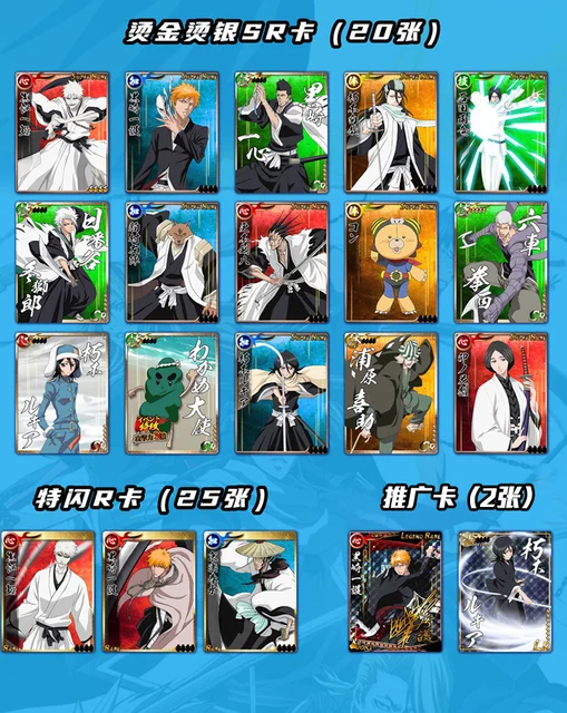 New Bleach Cards Anime Characters TCG Games Cards Cosplay Board Game  Collection Cards Toys Creative Birthday Gifts - AliExpress