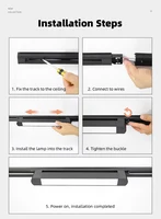 Track Light Home Decor Full Set Rail Track New Led Lamp Track Floodlight Shop Chandelier Lamp Bedroom House Rail Ceiling Light 2