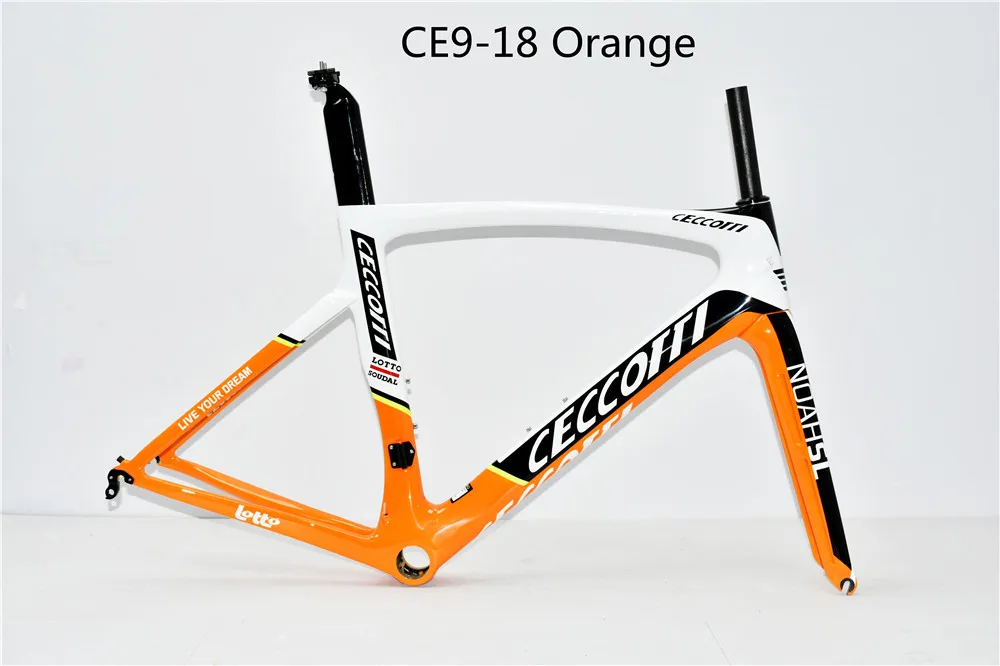 T1000 Carbon Road Bike Frame, Bicycle Frameset, Fork Seatpost