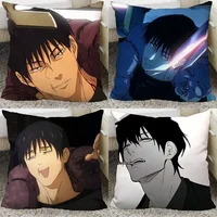Anime Jujutsu Kaisen Toji Fushiguro Pillow and Pillowcase Double Sided Pattern Throw Pillows 40x40cm 1