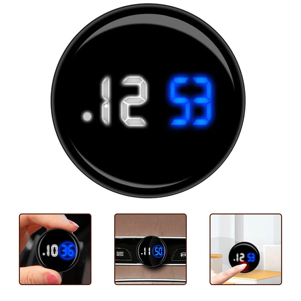 Car Interior Clock For Van Vehicle Watch Car Supplies Novelty Waterproof Clock Touch Type Auto Luminous-Waterproof