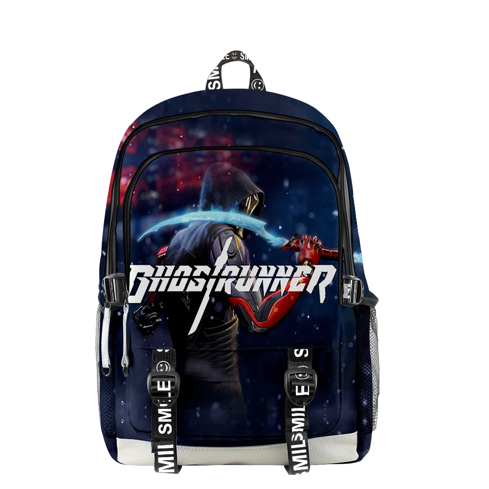 

Ghostrunner 2023 New Game Zipper Backpack School Bag Unique Daypack Traval Bag Oxford Cloth