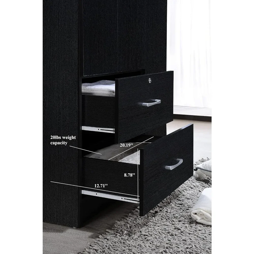 Closets To Store Clothes Closet for Room Highland Oak Finish Miscellaneous Storage Pantry Cabinets Bedroom Furniture Locker Home 6