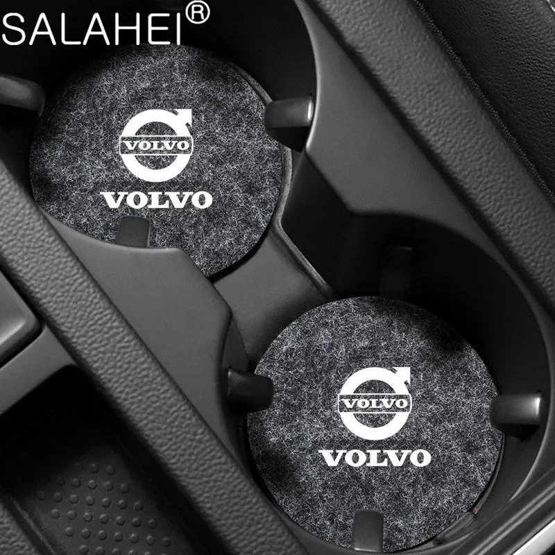 1/2PCS Car Interior Coaster Water Cup Holder Pads NonSlip Mats For