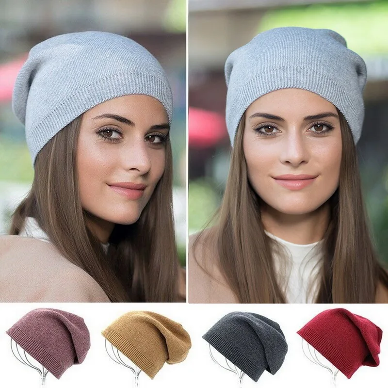 

New Autumn Winter Women'S Hat Soft Beanie Thin Exquisite Knitted Warm Cold-Proof Fashion Bonnet Woman Winter Sku _MZL-121110090_