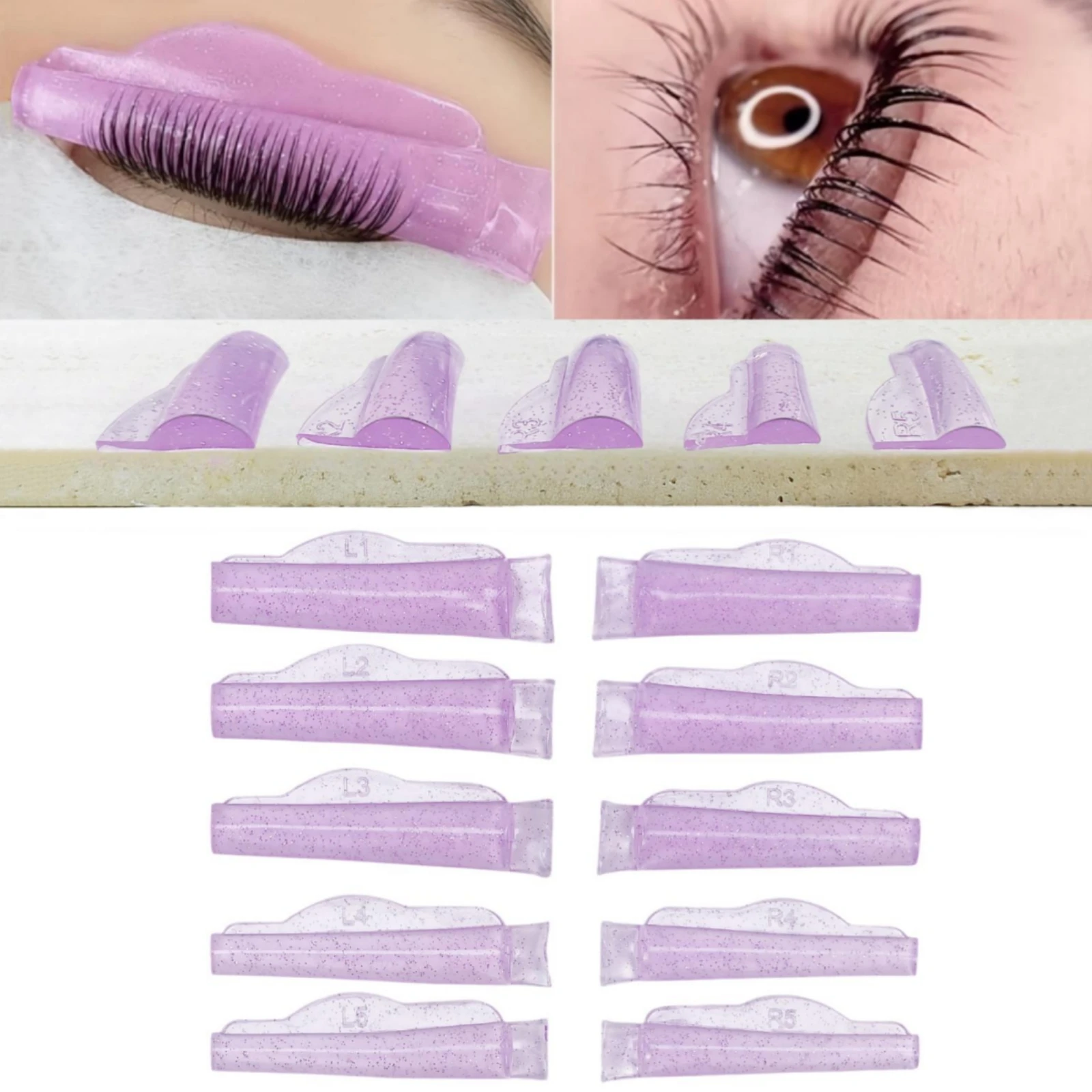 Libeauty Silicone Lash Lift Shields - Eyelash Perming and Curling Accessories