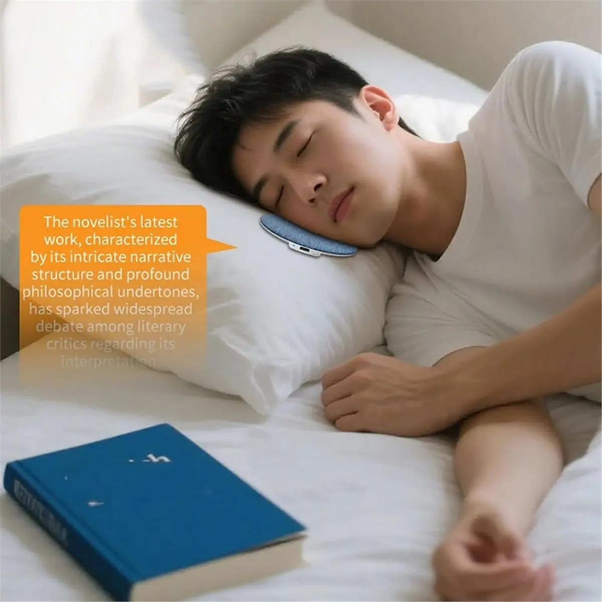 A10R 수면 스피커 베개 아래 미니 휴대용 무선 블루투스 수면 베개 (딥 슬립, 백색소음 기능 포함)