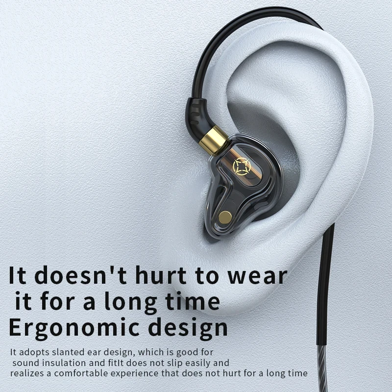 Enhanced HiFi Bass Stereo Wired Earphones with Mic