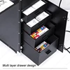 Professional Makeup Train Case Mobile Nail Workbench Rolling Table Makeup Workstation Cosmetics Case On Wheels Makeup Organizer 4