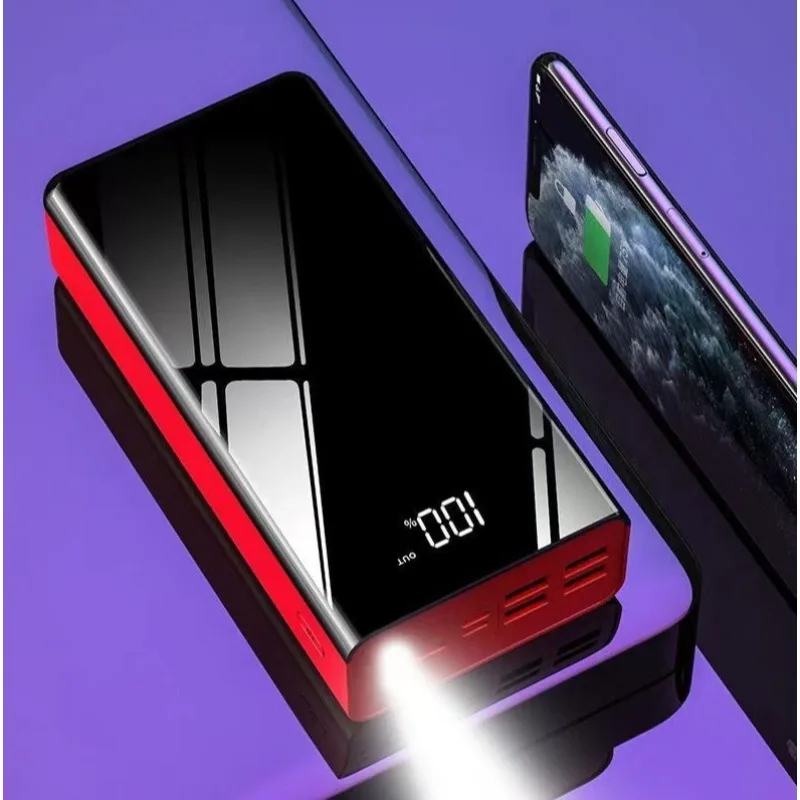 50000mAh 30000mAh 보조배터리 고속 충전 초대용량 휴대용 외장 배터리 충전기 (휴대폰, 태블릿용)