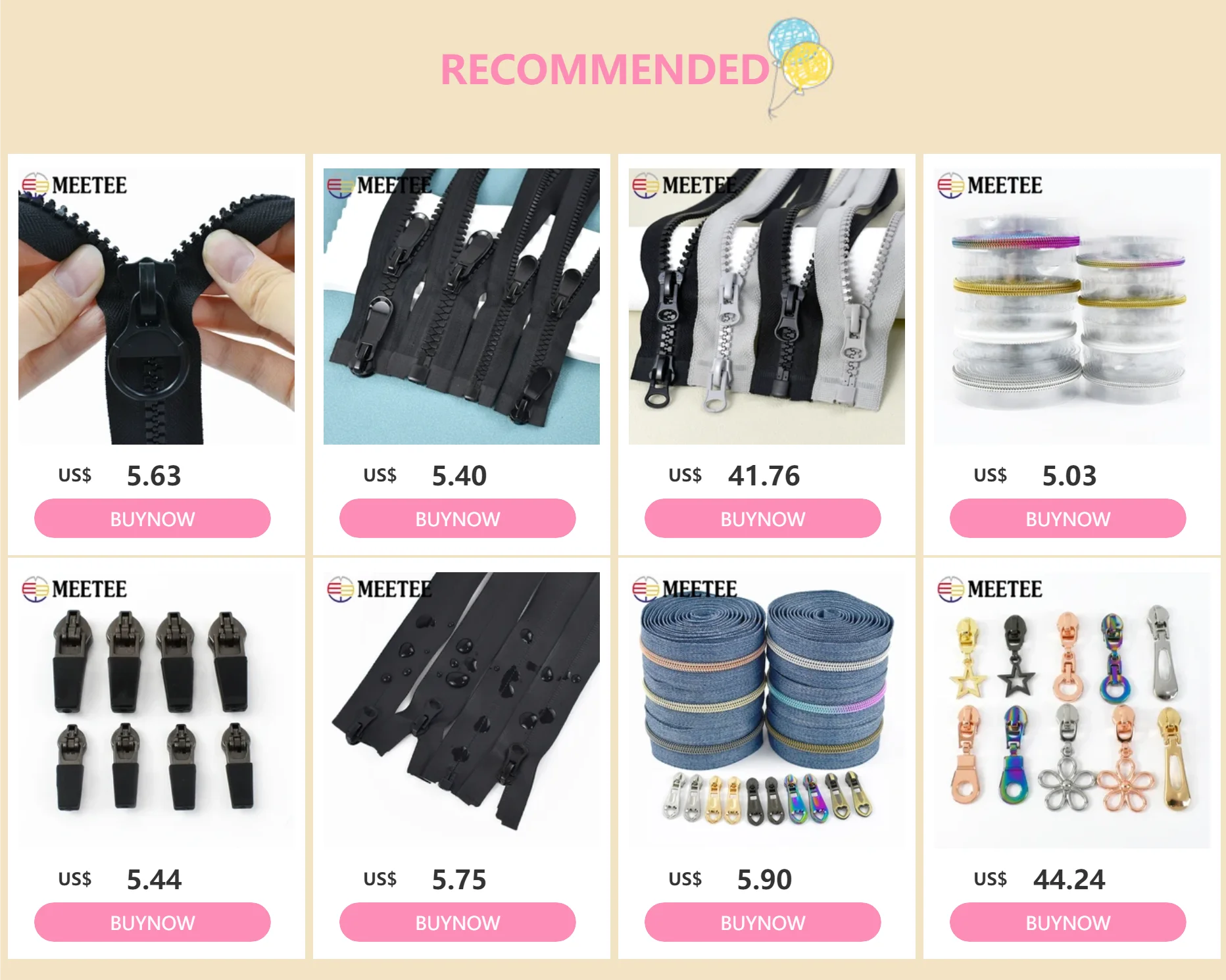 Description Picture 2 of item8# 60-500cm Resin Zipper Double Sliders Zippers Open-End Long Zip For Sewing Down Jacket Tent Garment Repair Kit DIY Accessories