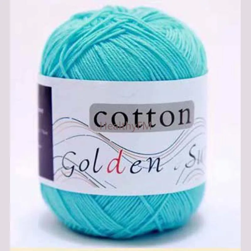 50g/Ball Knit 100% Cotton Mercerized Embroidery Crochet Knitting DIY Yarn Crocheting Bag Crafts Christmas WY75 5