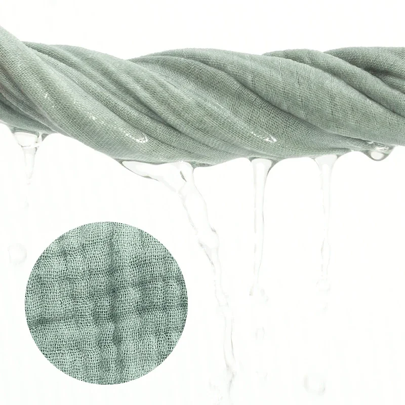 5Pcs/set Cotton Gauze Handkerchief Towel 4-layer Small Square Face Saliva Towel Soft Absorbent Children Hand Towel